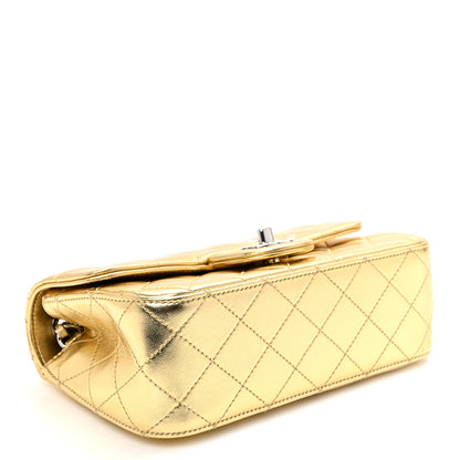 Chanel Metallic Lambskin Quilted Mini Rectangular Pearl Crush Flap  Gold 4 of 11