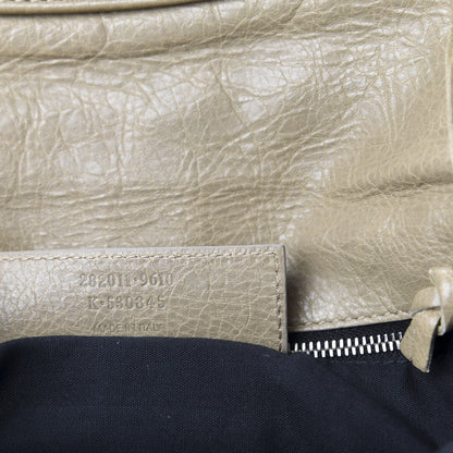 Balenciaga Agneau Giant 12 Silver Hardware Envelope Clutch Beige Latte 9 of 10