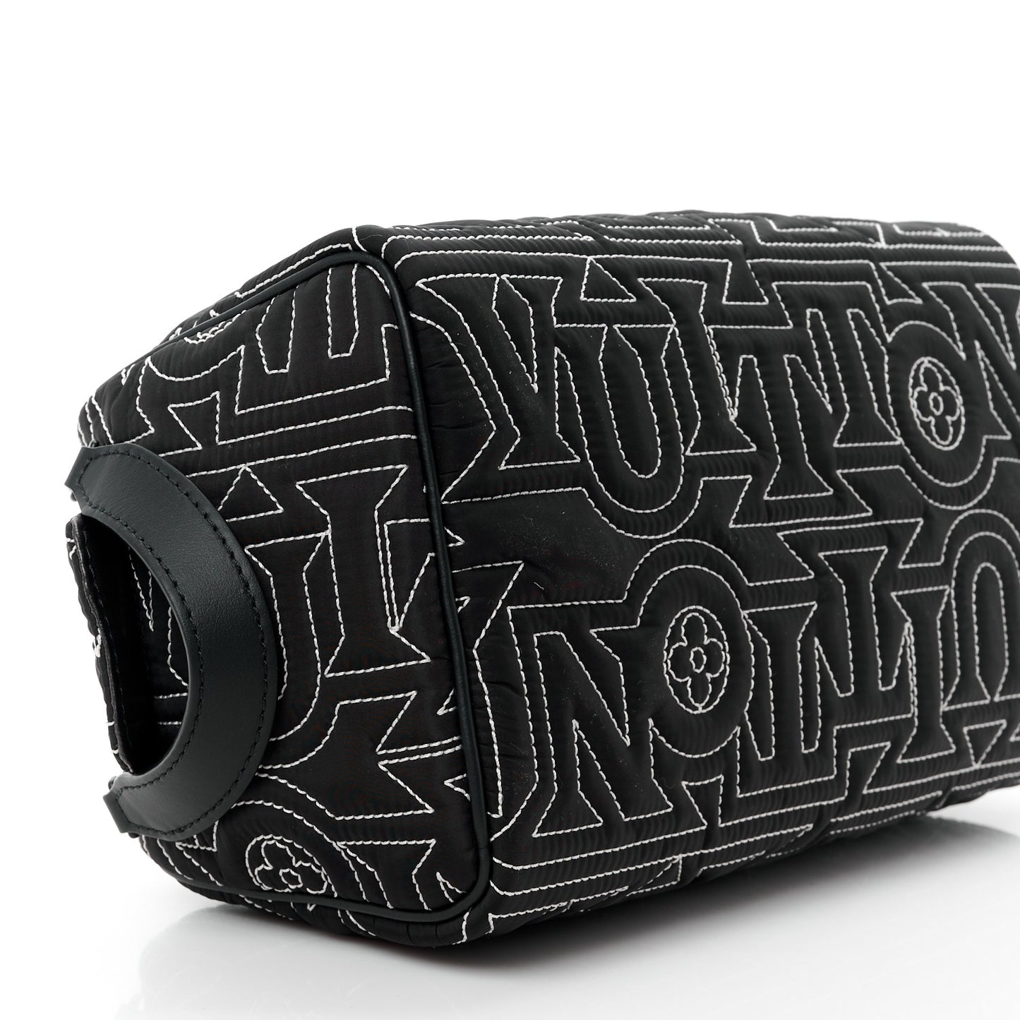 Nylon Dopp Kit Snow Pouch Black