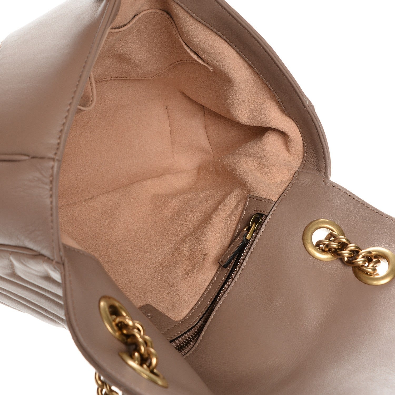 Gucci Calfskin Matelasse Medium GG Marmont Shoulder Bag Porcelain Rose 5 of 7