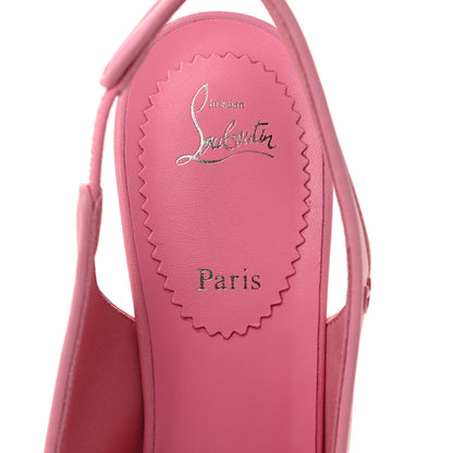 Christian Louboutin Nappa Sporty Kate Slingback 55 Pumps 38 Calipso 8 of 9