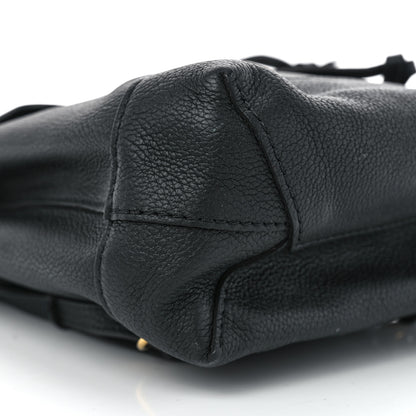 Louis Vuitton Calfskin Lockme Mini Backpack Black 9 of 10
