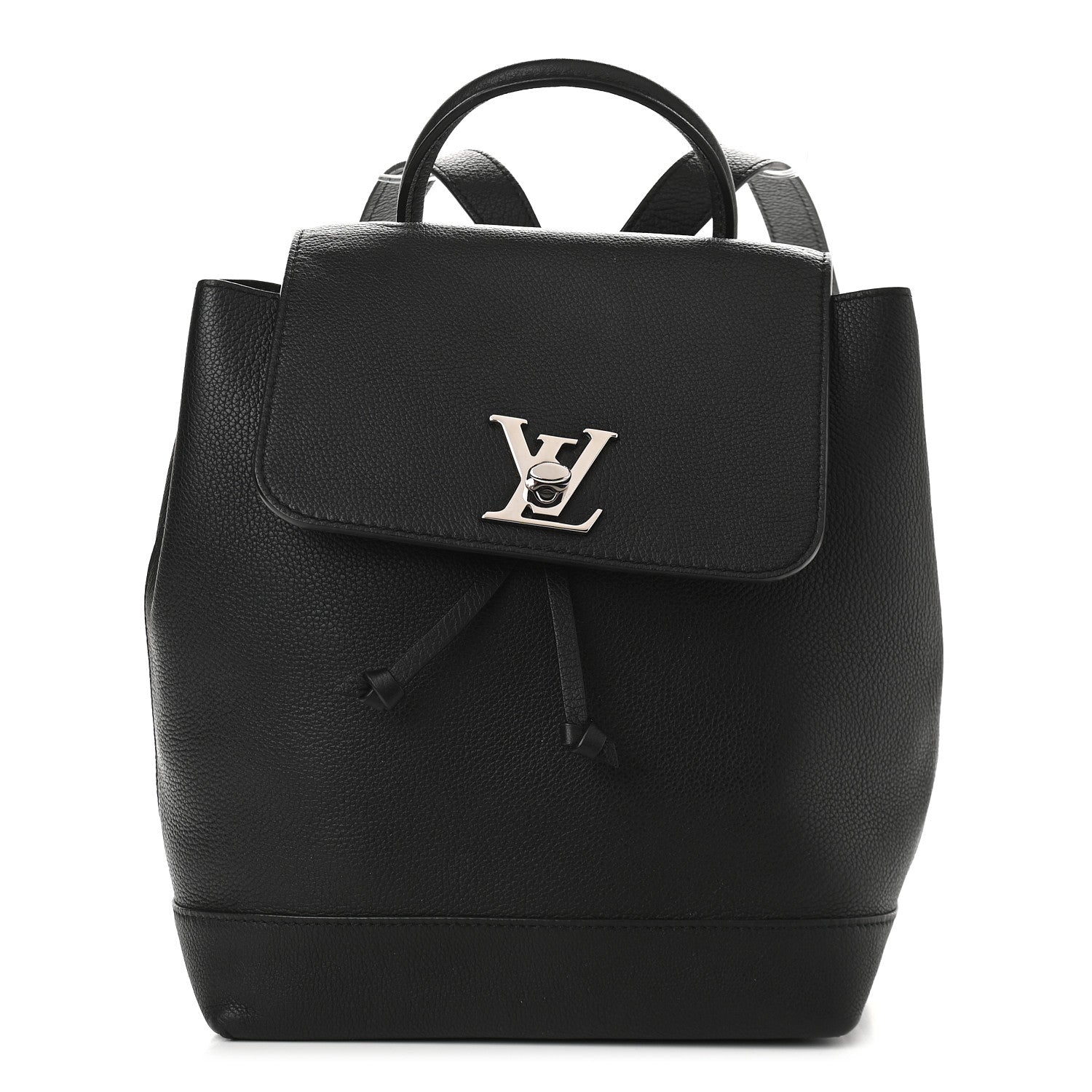 Louis Vuitton Calfskin Lockme Backpack Black 1 of 8