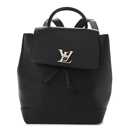 Louis Vuitton Calfskin Lockme Backpack Black 1 of 8