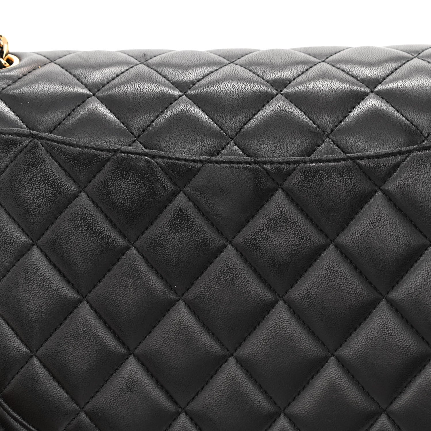 Chanel Lambskin Quilted Maxi Double Flap Black 16 of 19