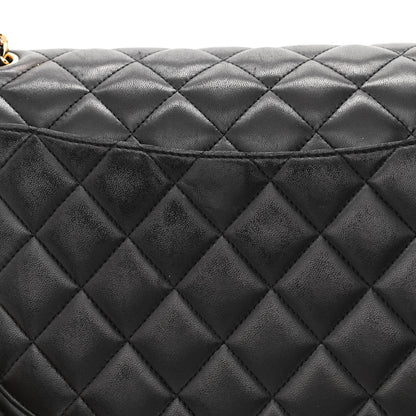 Chanel Lambskin Quilted Maxi Double Flap Black 16 of 19