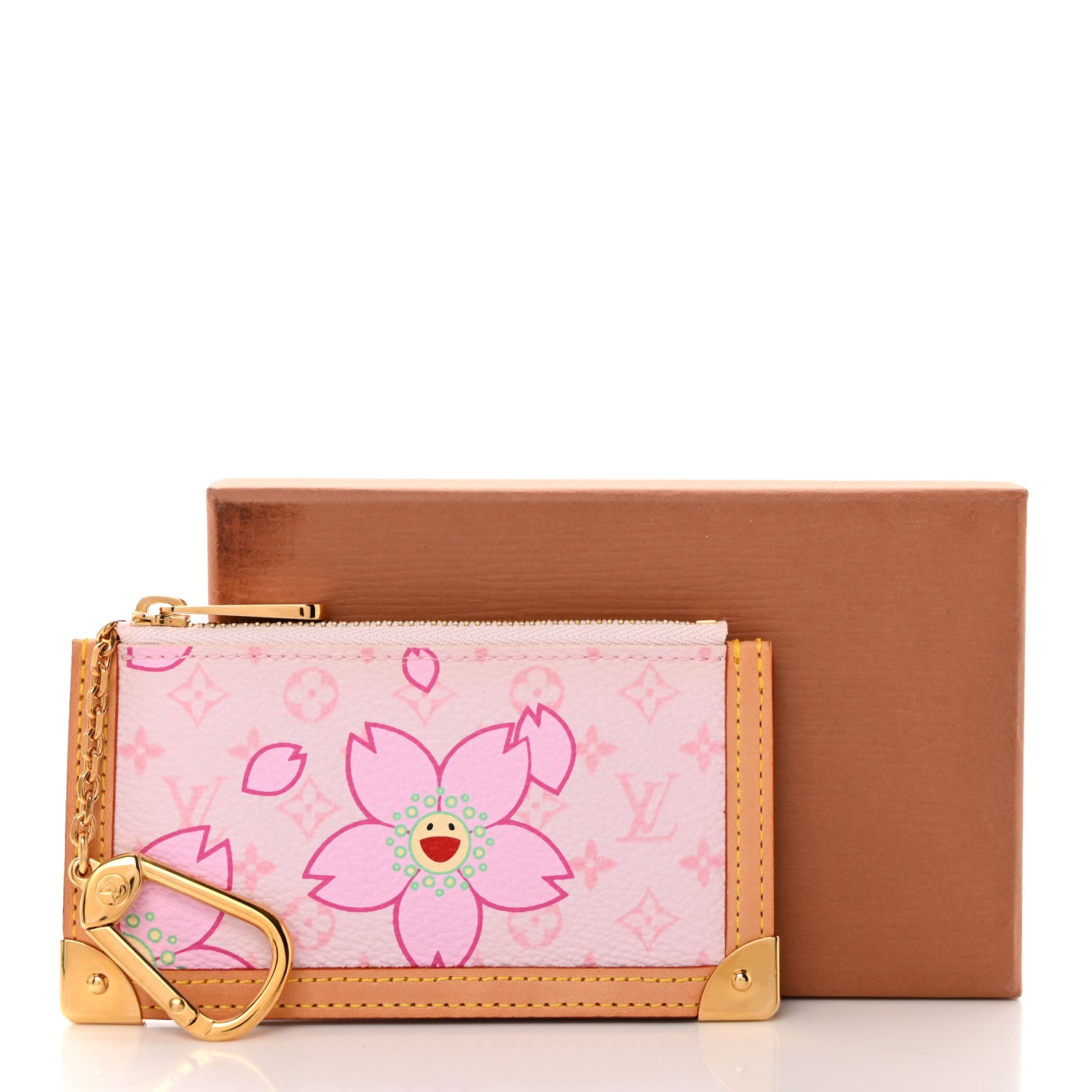 Louis Vuitton Monogram Cherry Blossom Key Pouch Pink 10 of 10