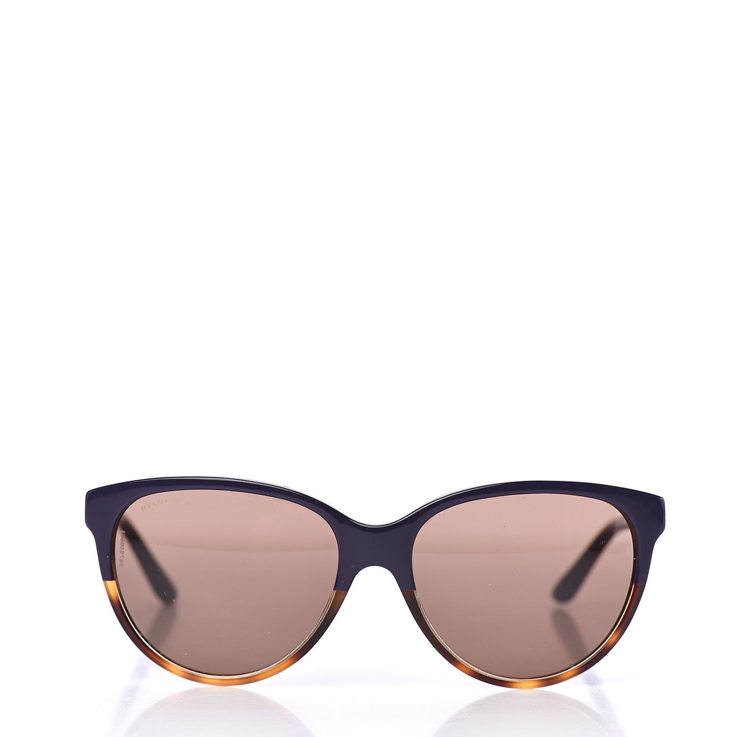 BVLGARI Cat Eye 8166-B Sunglasses Blue Tortoise