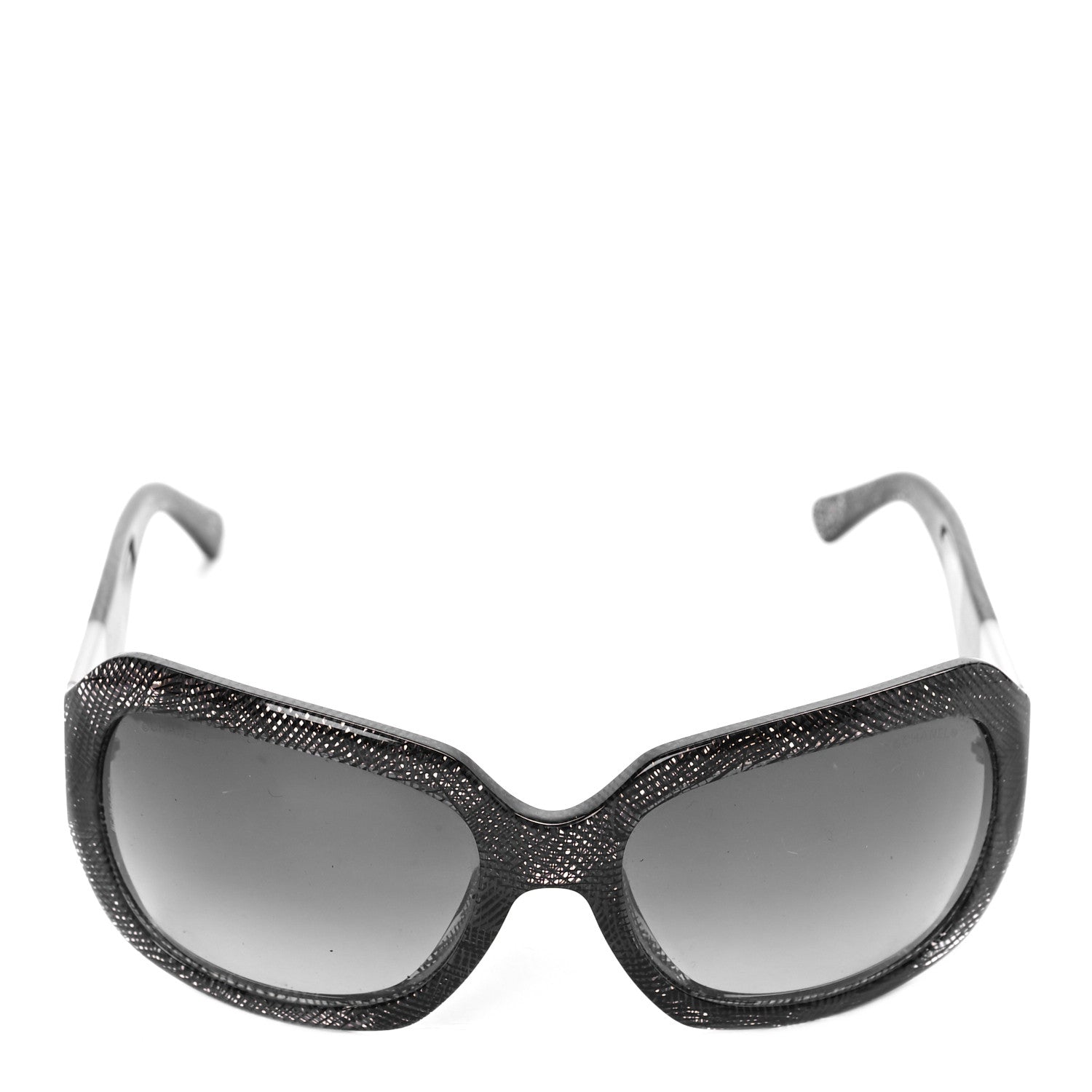 Chanel Acetate CC Lace Effect Sunglasses 5146 Black White 4 of 7