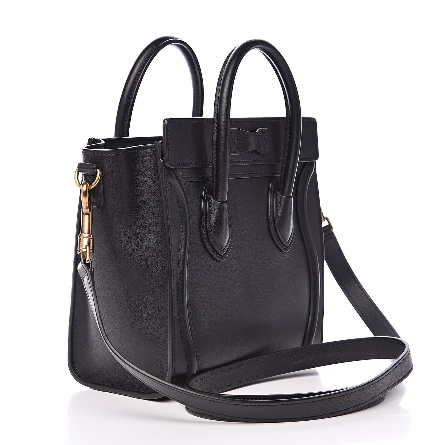Smooth Calfskin Nano Luggage Black
