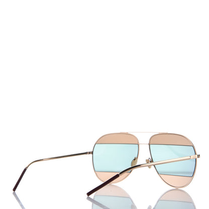 Christian Dior Split 1 Aviator Sunglasses Rose Gold 4 of 8