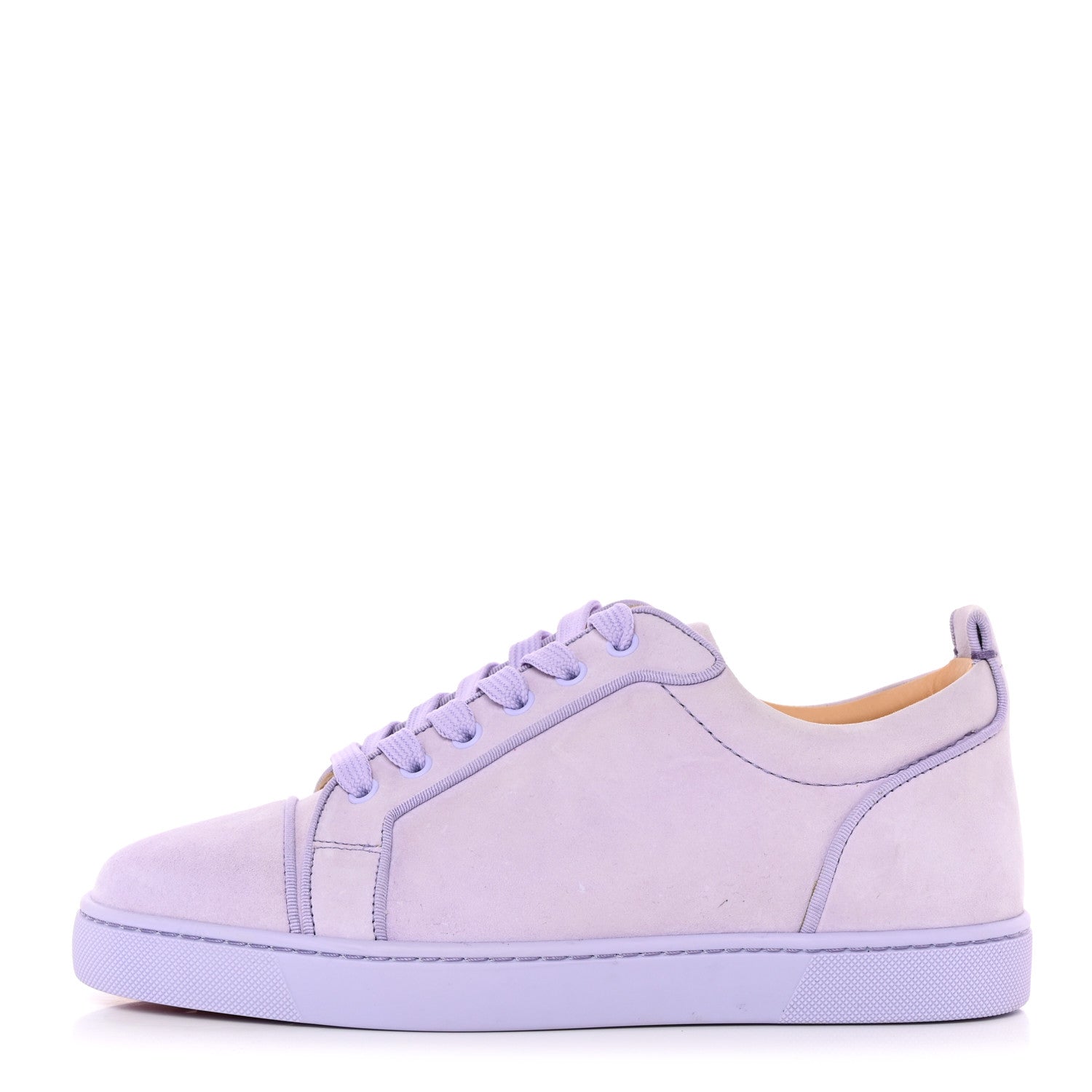 Christian Louboutin Veau Velours Louis Junior Flat Sneakers 40 Lilac Smoke 1 of 16