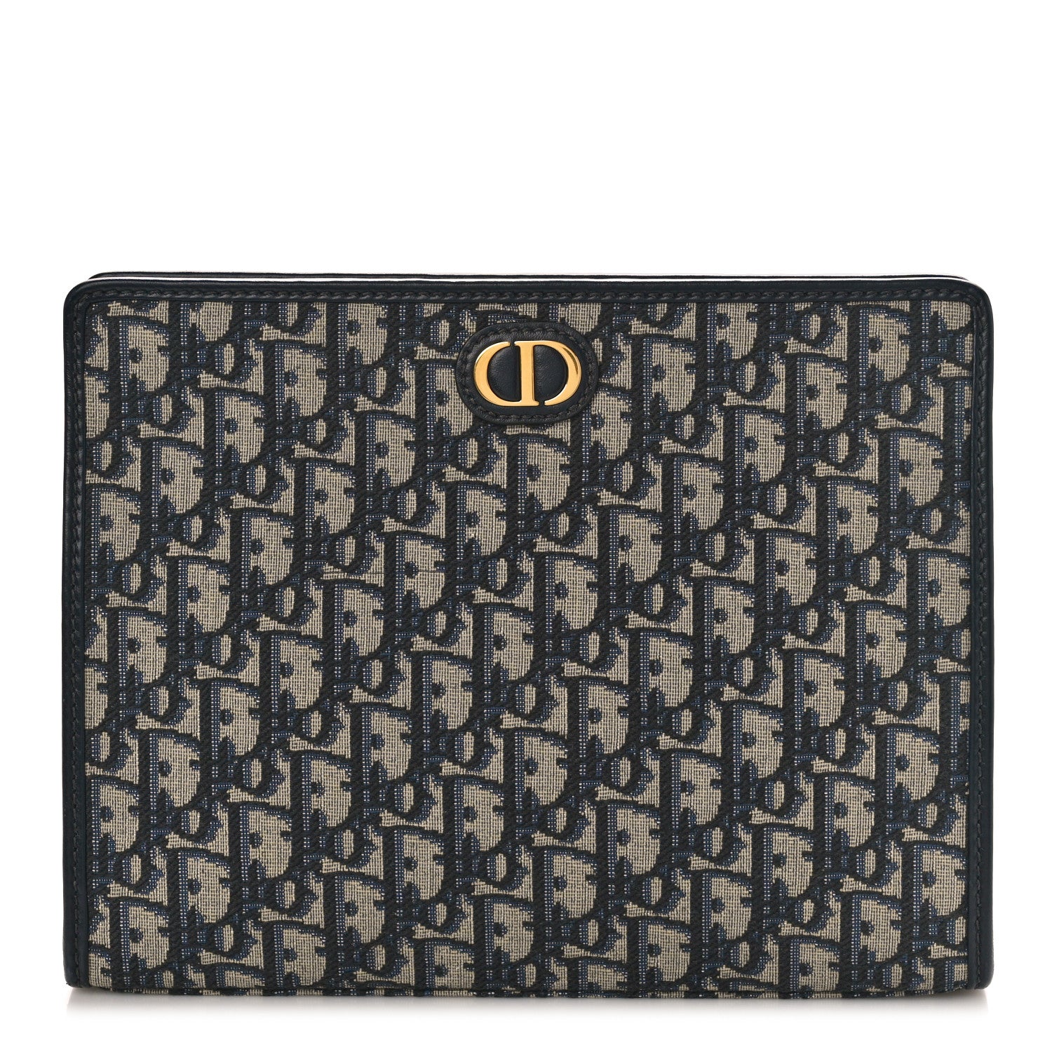 Christian Dior Oblique 30 Montaigne Pouch Blue 1 of 9