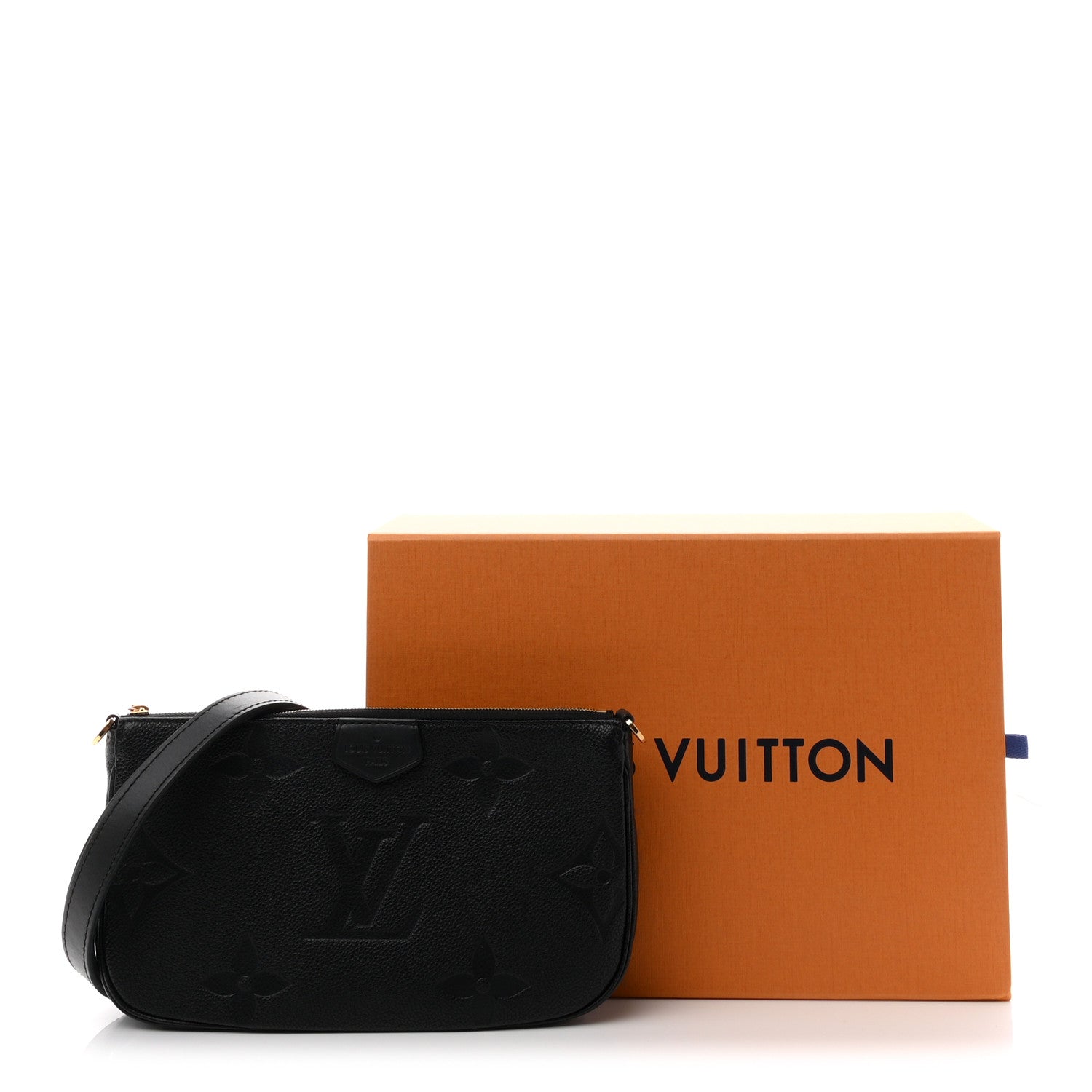 Louis Vuitton Empreinte Monogram Giant Multi Pochette Accessories Large Pochette Black 10 of 10