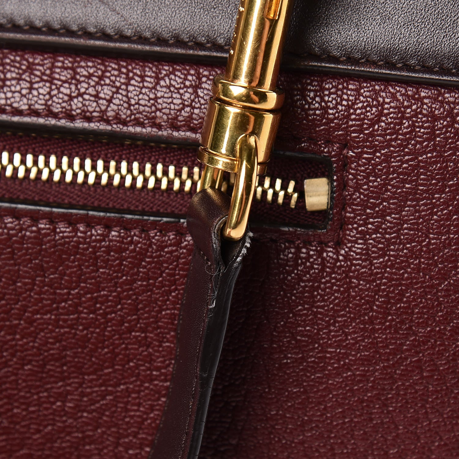 Celine Goatskin Smooth Calfskin Mini Belt Bag Burgundy 21 of 23