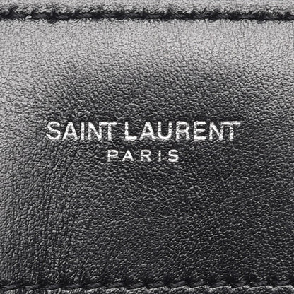 Saint Laurent Calfskin Y Quilted Monogram Medium Loulou Chain Satchel Black 7 of 7