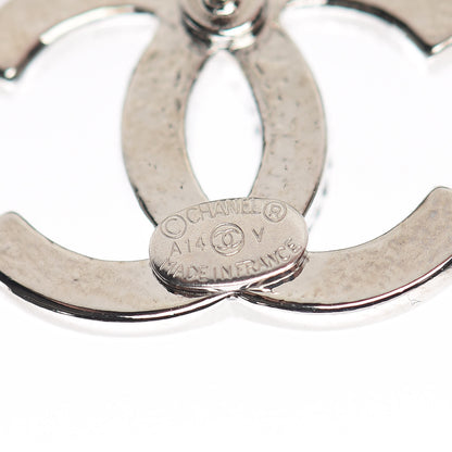 Chanel Crystal CC Earrings Silver 4 of 5