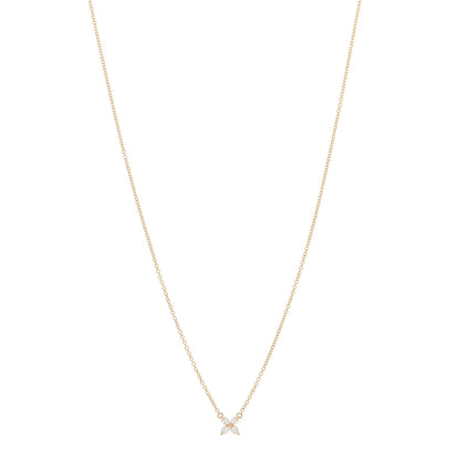 Tiffany 18K Rose Gold Diamond Mini Victoria Necklace 1 of 5