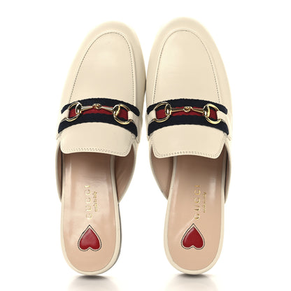 Gucci Malaga Kid Web Womens Princetown Slippers 35 Mystic White 2 of 10