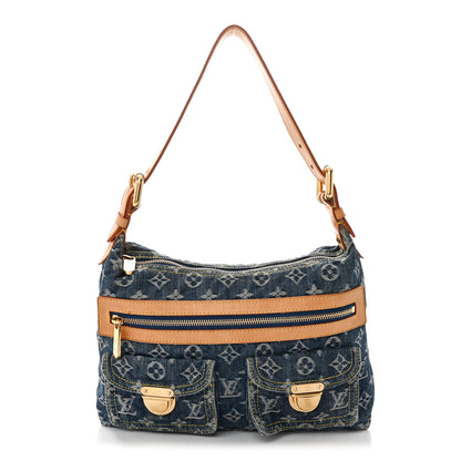 Louis Vuitton Monogram Denim Baggy PM Blue 1 of 12