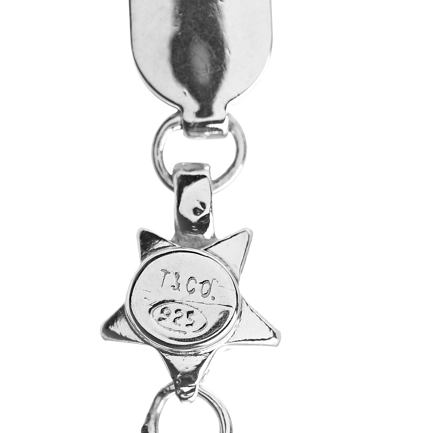 Sterling Silver Chain of Stars Bracelet