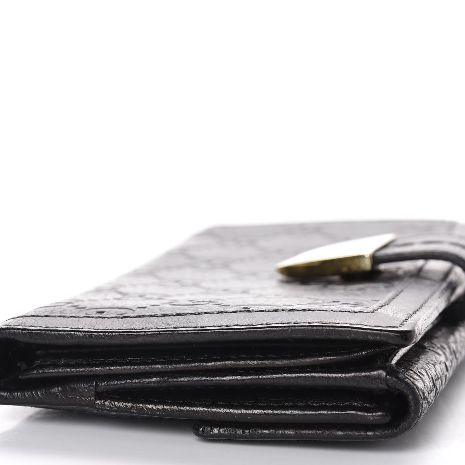 Gucci Guccissima Signoria Continental Wallet Black 9 of 10
