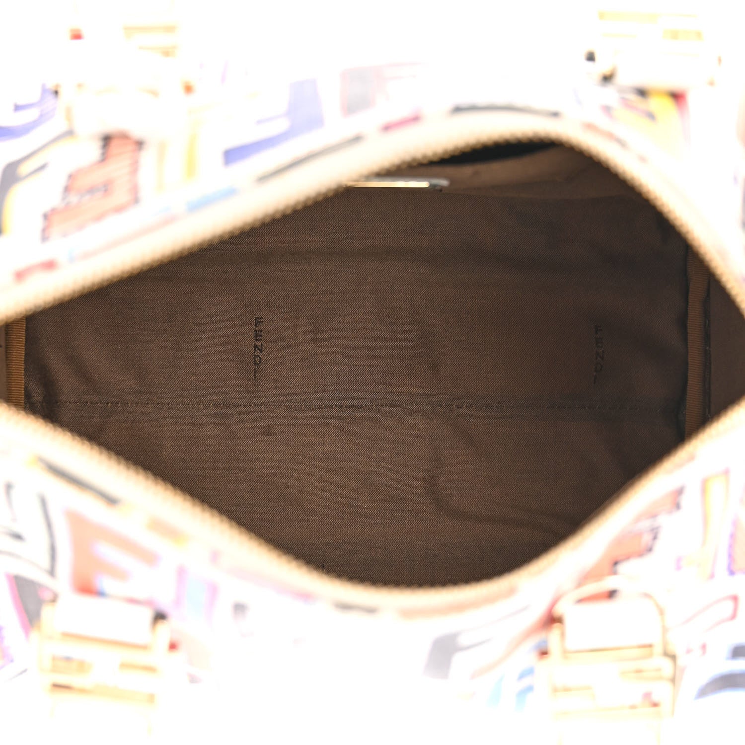 Fendi Zucca Spalmati Vitello FF Multicolor Forever Boston Multicolor White 5 of 14