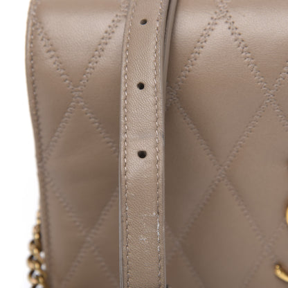 Saint Laurent Lambskin Diamond Quilted Angie Chain Bag Dusty Grey 9 of 12