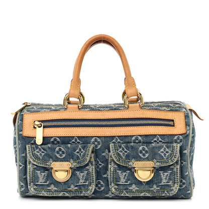 Louis Vuitton Monogram Denim Neo Speedy Blue 1 of 12