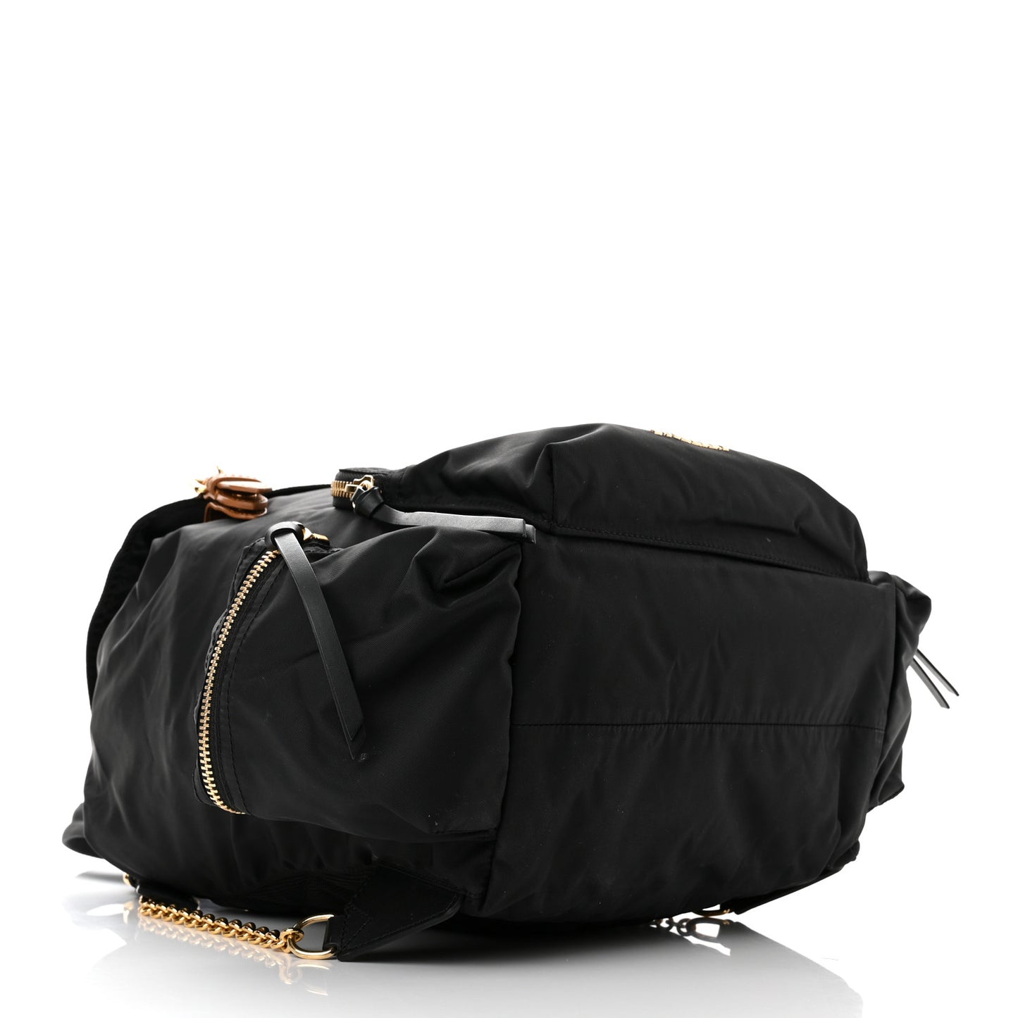 Nylon Medium Rucksack Backpack Black