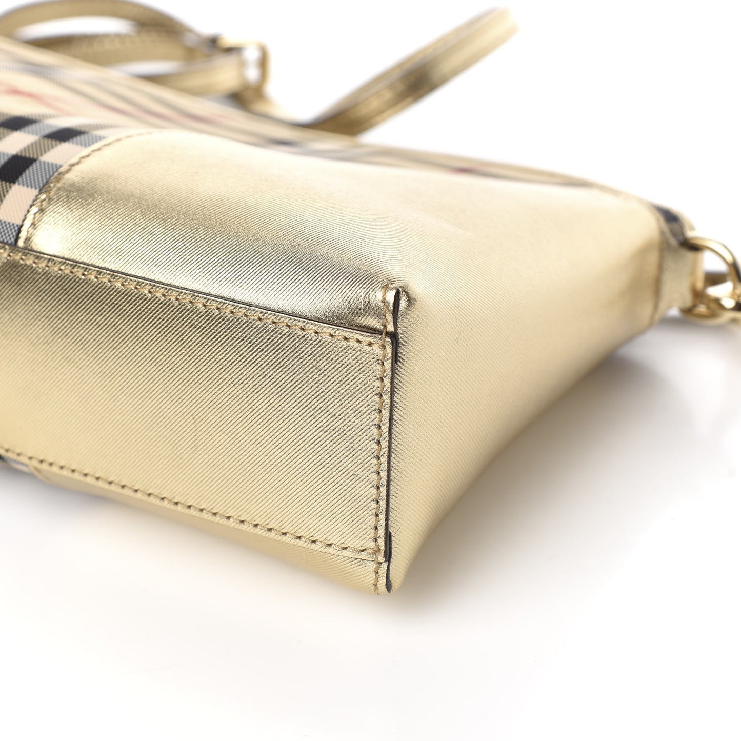 Horseferry Check Small Chichester Crossbody Clutch Bag Honey Gold