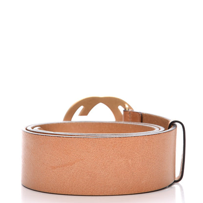 Gucci Calfskin Studded Interlocking G Belt 80 32 Tan 3 of 7