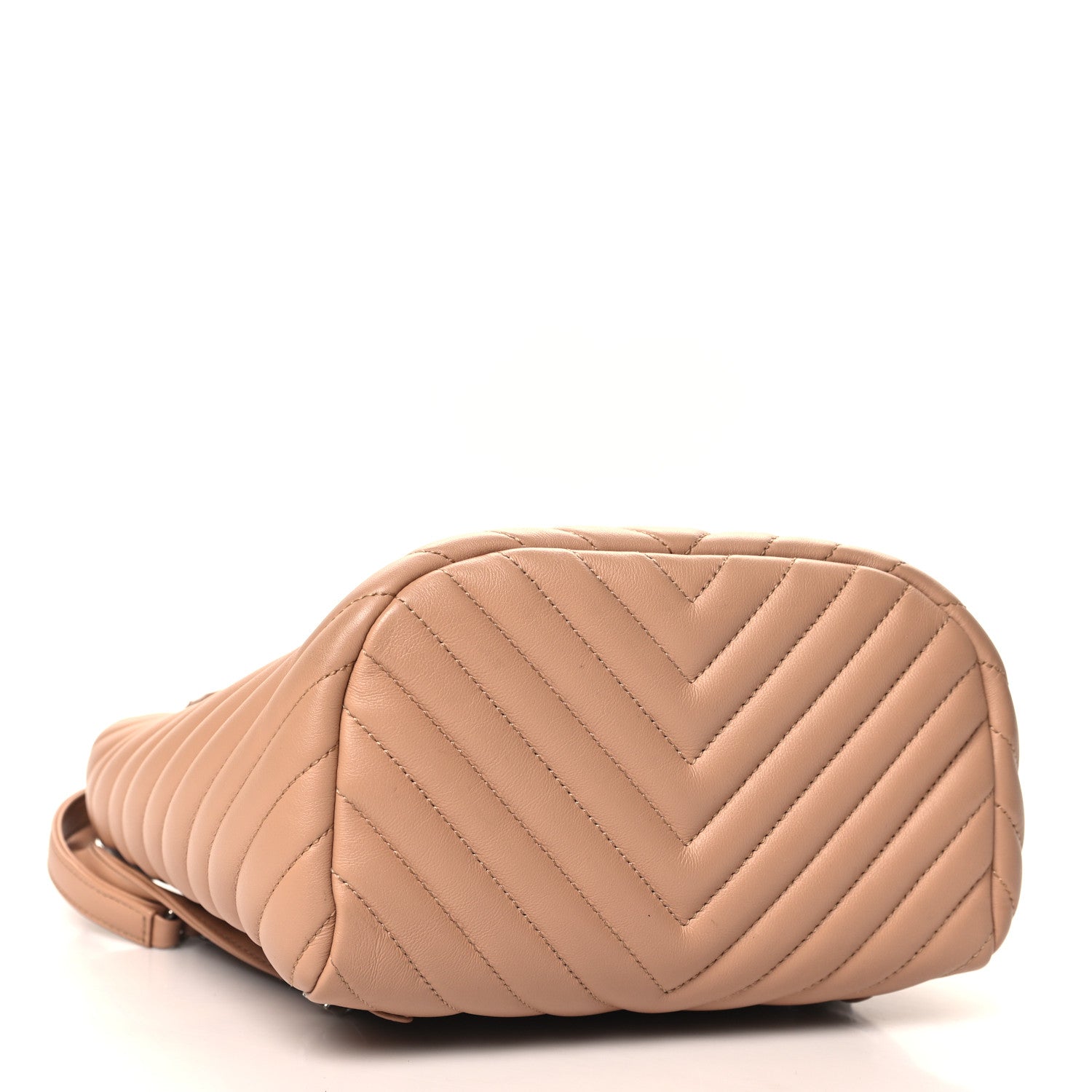 Chanel Calfskin Chevron Quilted Small Urban Spirit Backpack Beige 4 of 10
