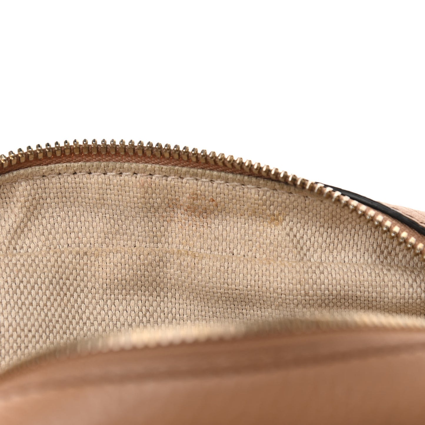 Pebbled Calfskin Small Soho Disco Bag Camelia