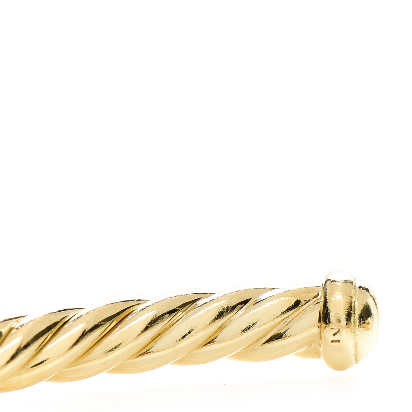 18K Yellow Gold 4mm Cablespira Bracelet