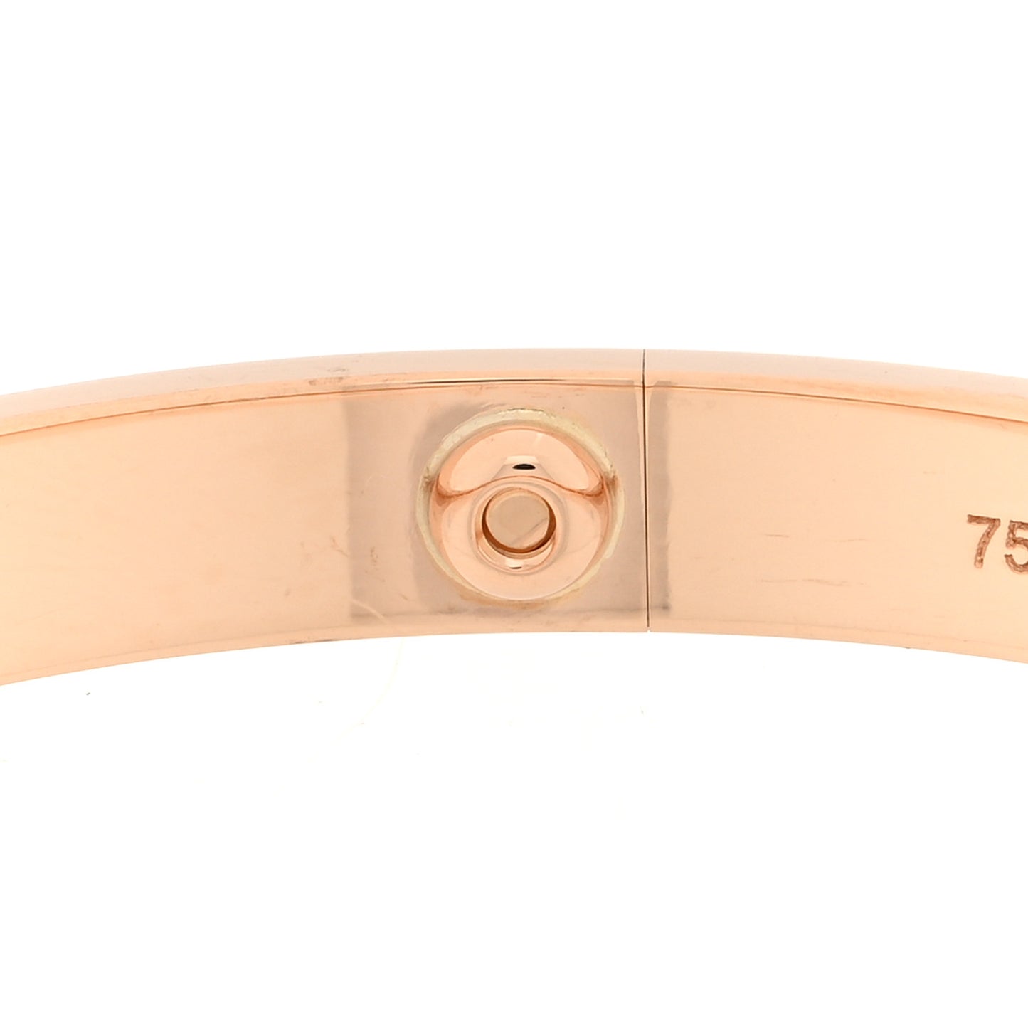 18K Pink Gold 4 Diamond LOVE Bracelet 18