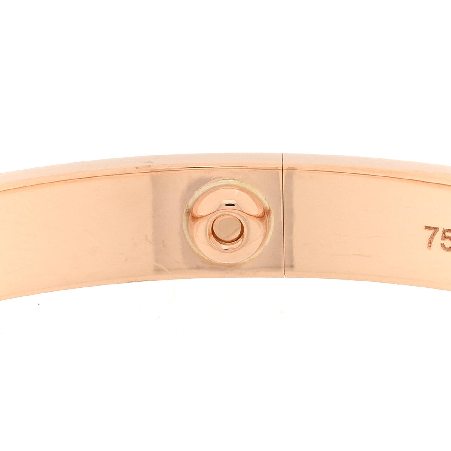 Cartier 18K Pink Gold 4 Diamond LOVE Bracelet 18 5 of 5