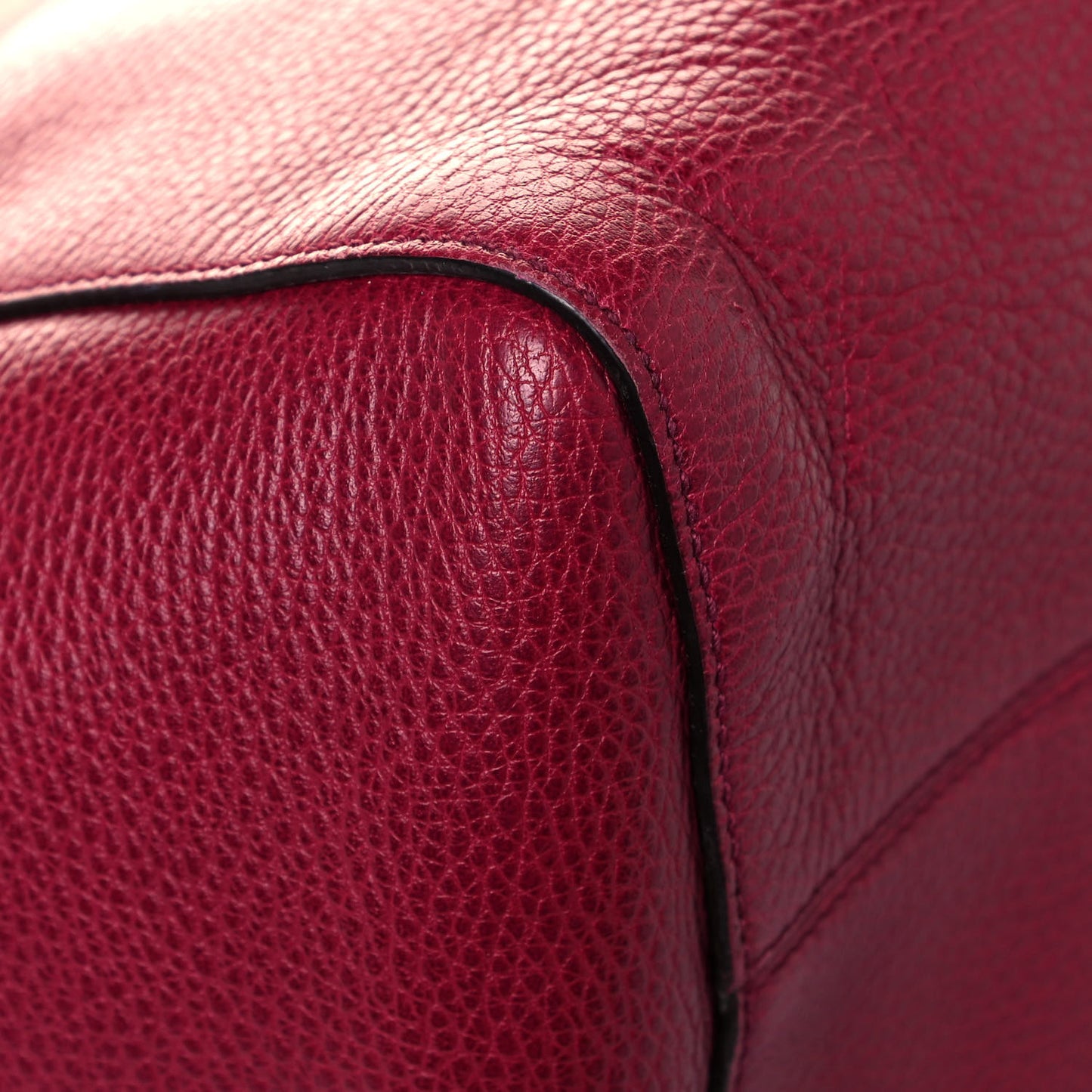 Dollar Calfskin Medium Swing Tote Raspberry Sorbet