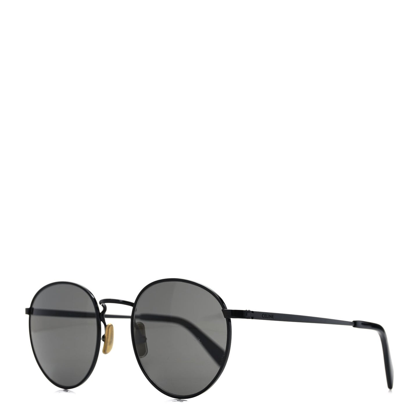 Metal Round Sunglasses CL40100U Black