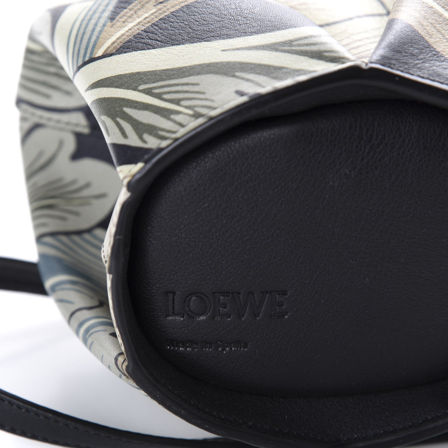 Loewe Calfskin Printed Mini Elephant Crossbody Bag Green 8 of 9