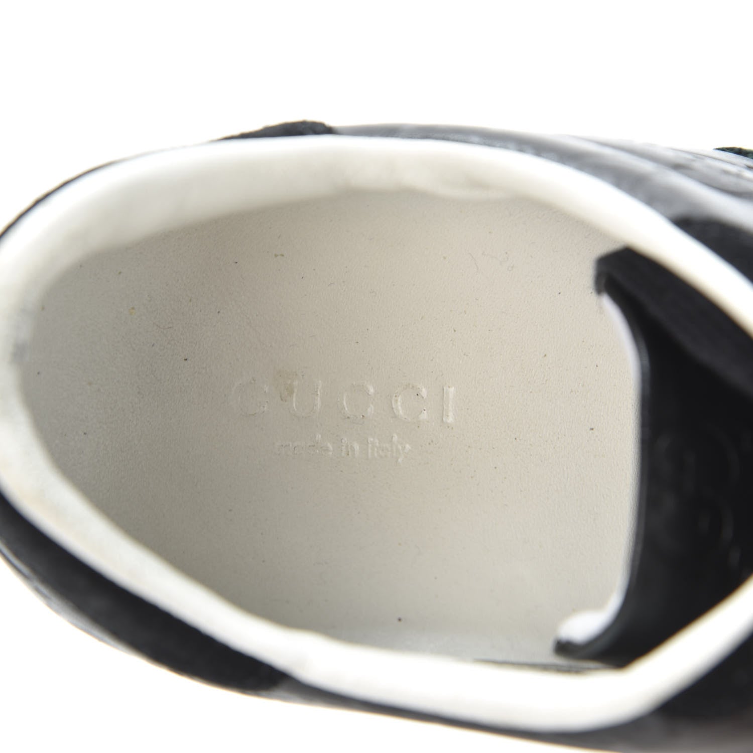 Gucci Guccissima Web Sneakers 6.5 Black 7 of 10
