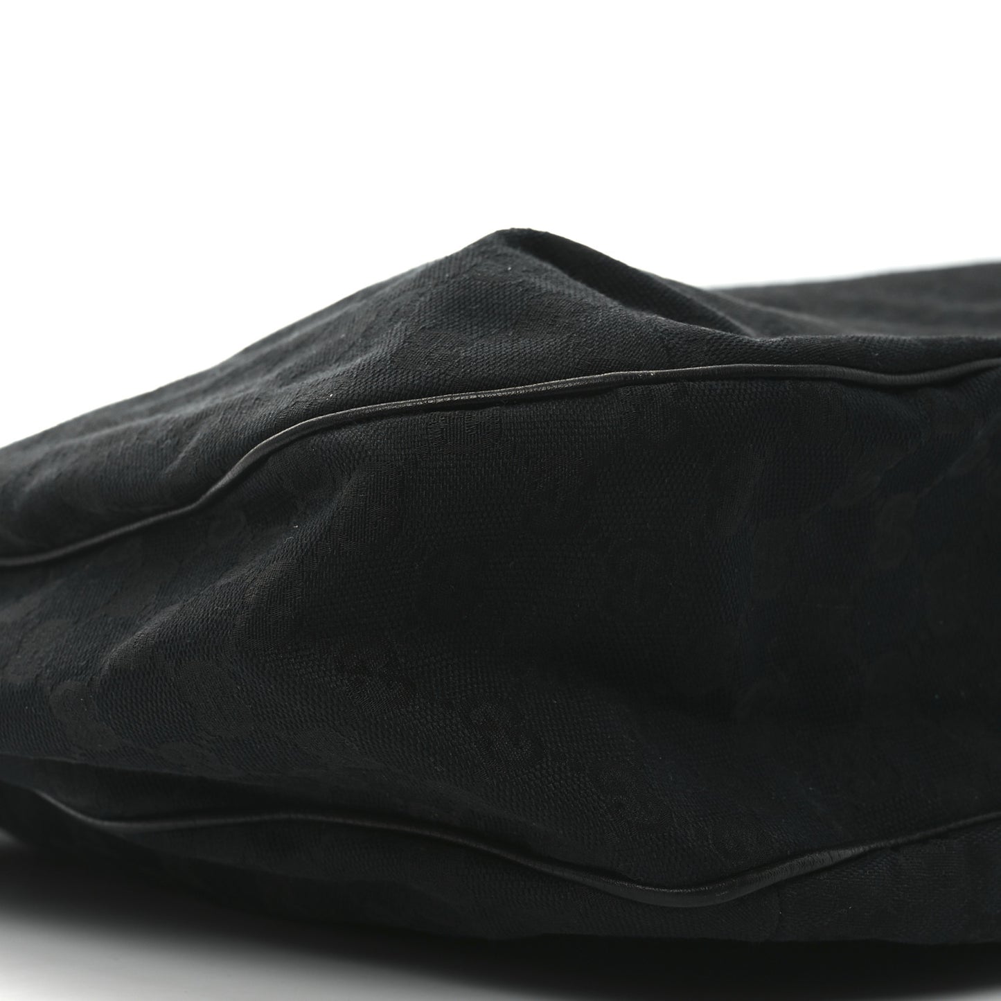 Monogram Large New Ladies Web Hobo Black