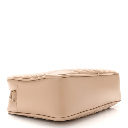 Saint Laurent Calfskin Matelasse Monogram Lou Camera Bag Dark Beige 4 of 14