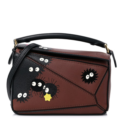 Loewe Calfskin Spirited Away Print Mini Puzzle Bag Havana 1 of 9