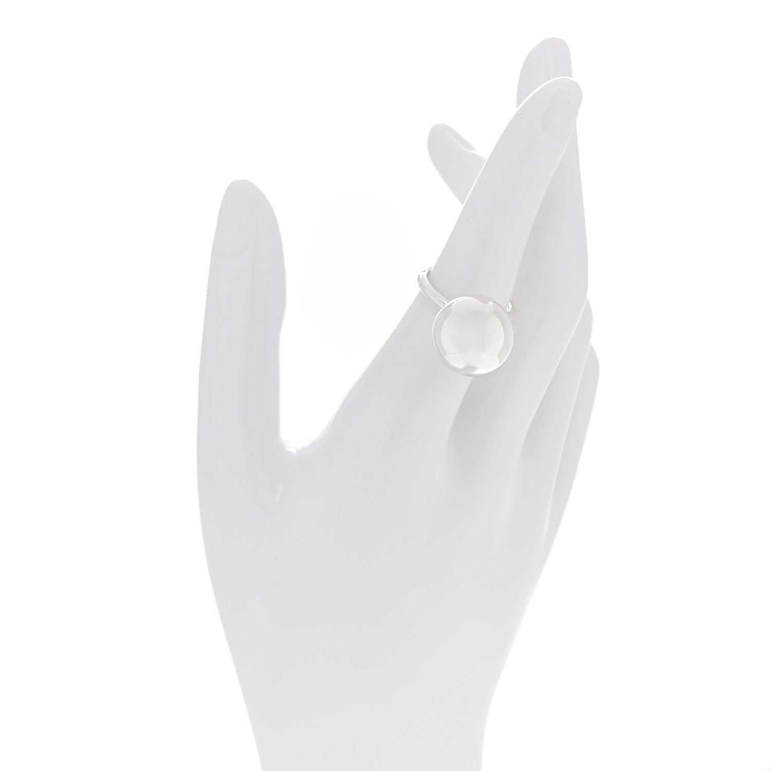 Tiffany Sterling Silver 15.75mm Hardwear Ball Ring 53 6.5 2 of 6