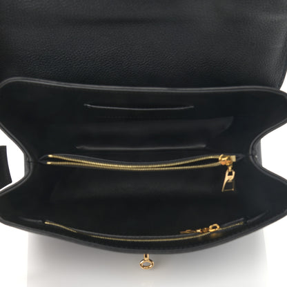 Louis Vuitton Grained Smooth Calfskin Rose Des Vents MM Black 5 of 11