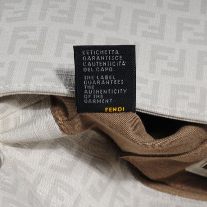 Fendi Zucchino Spalmati Forever Mini Mama Baguette White 7 of 9