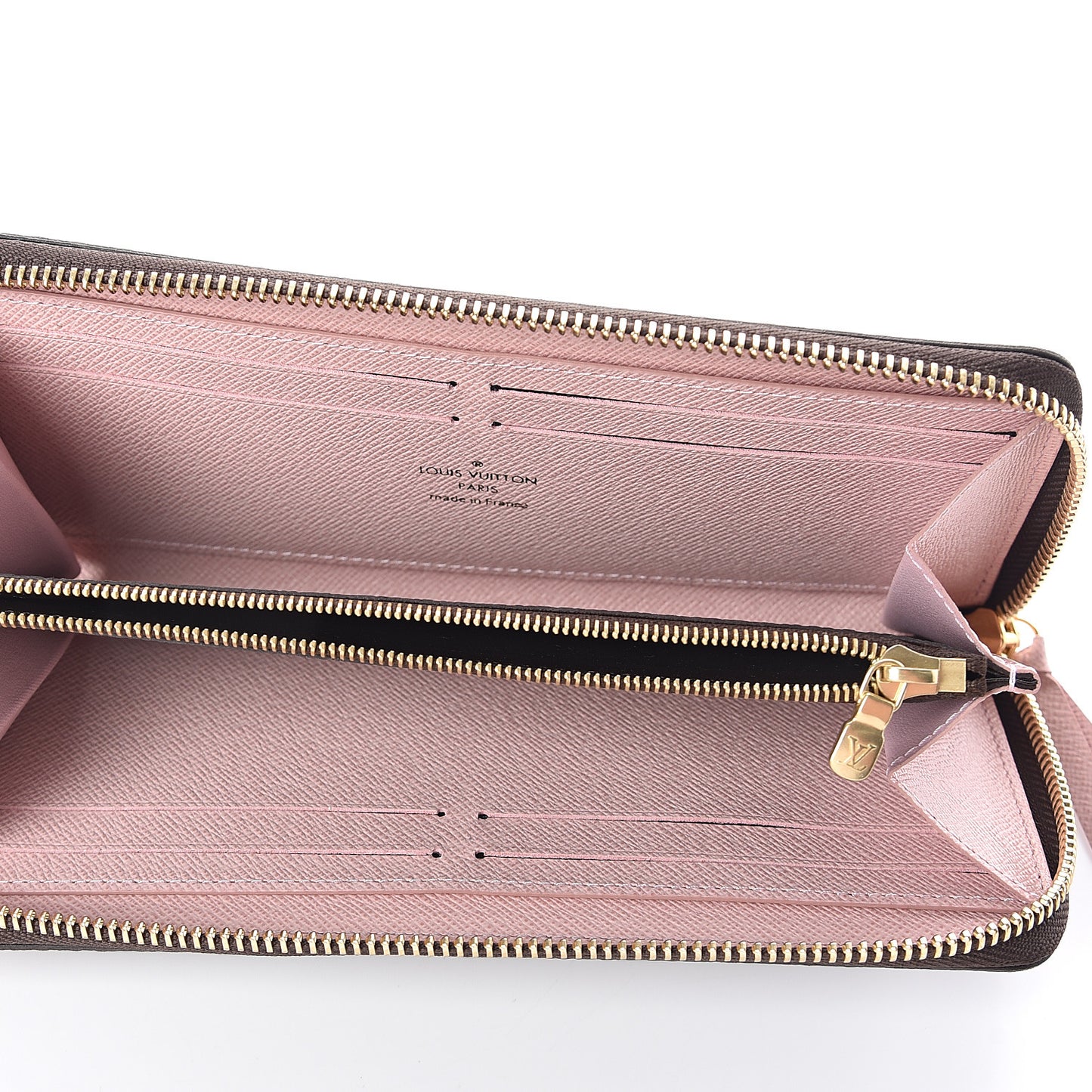 Monogram Clemence Wallet Rose Ballerine