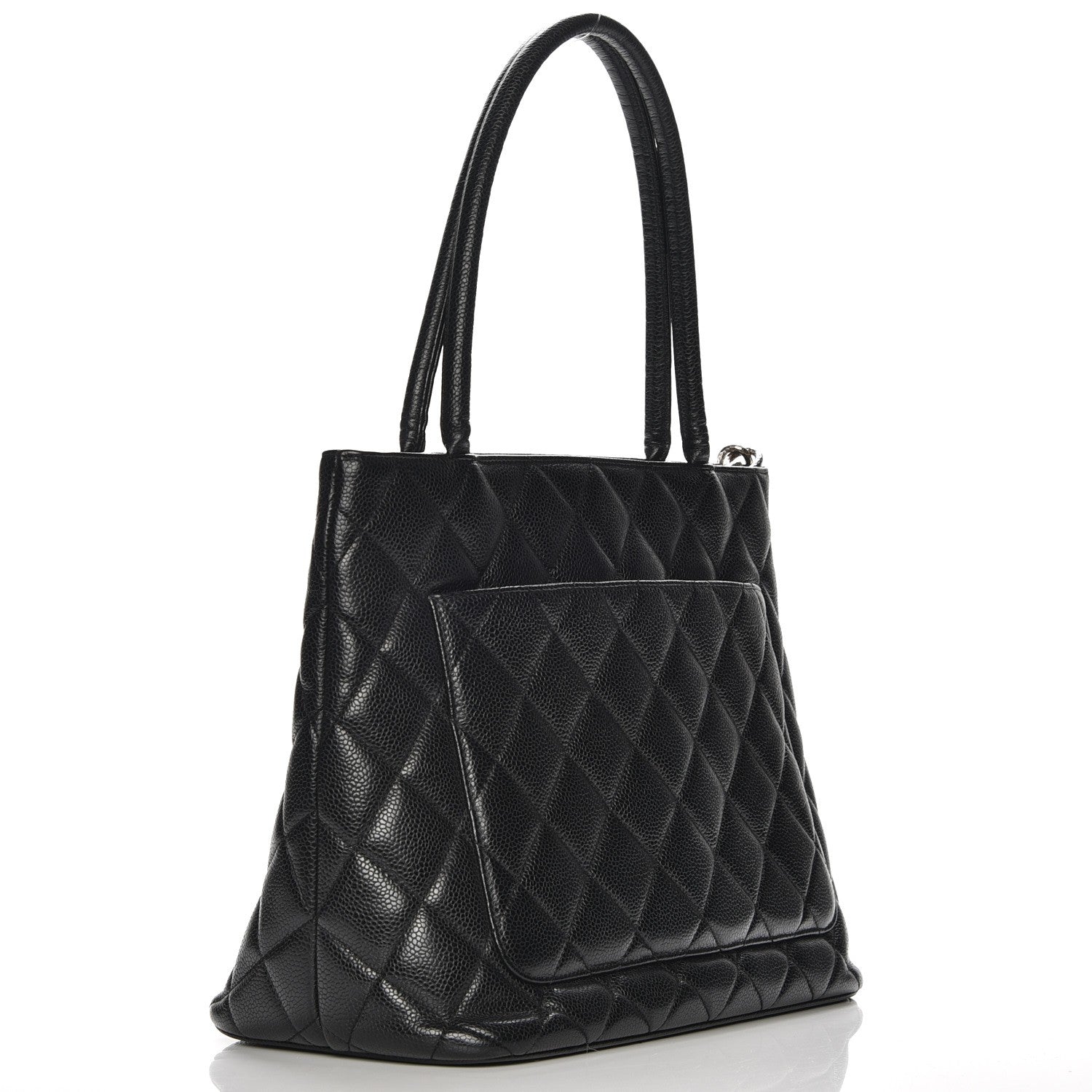 Chanel Caviar Quilted Medallion Tote Black 3 of 8