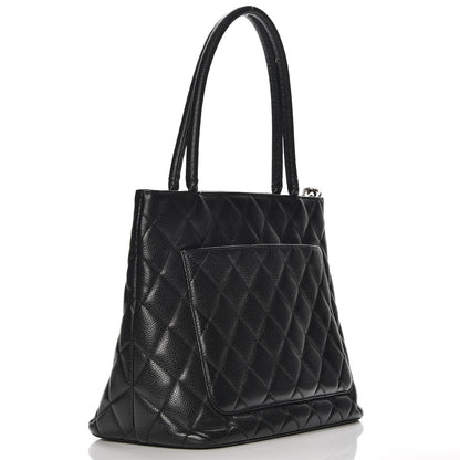 Chanel Caviar Quilted Medallion Tote Black 3 of 8